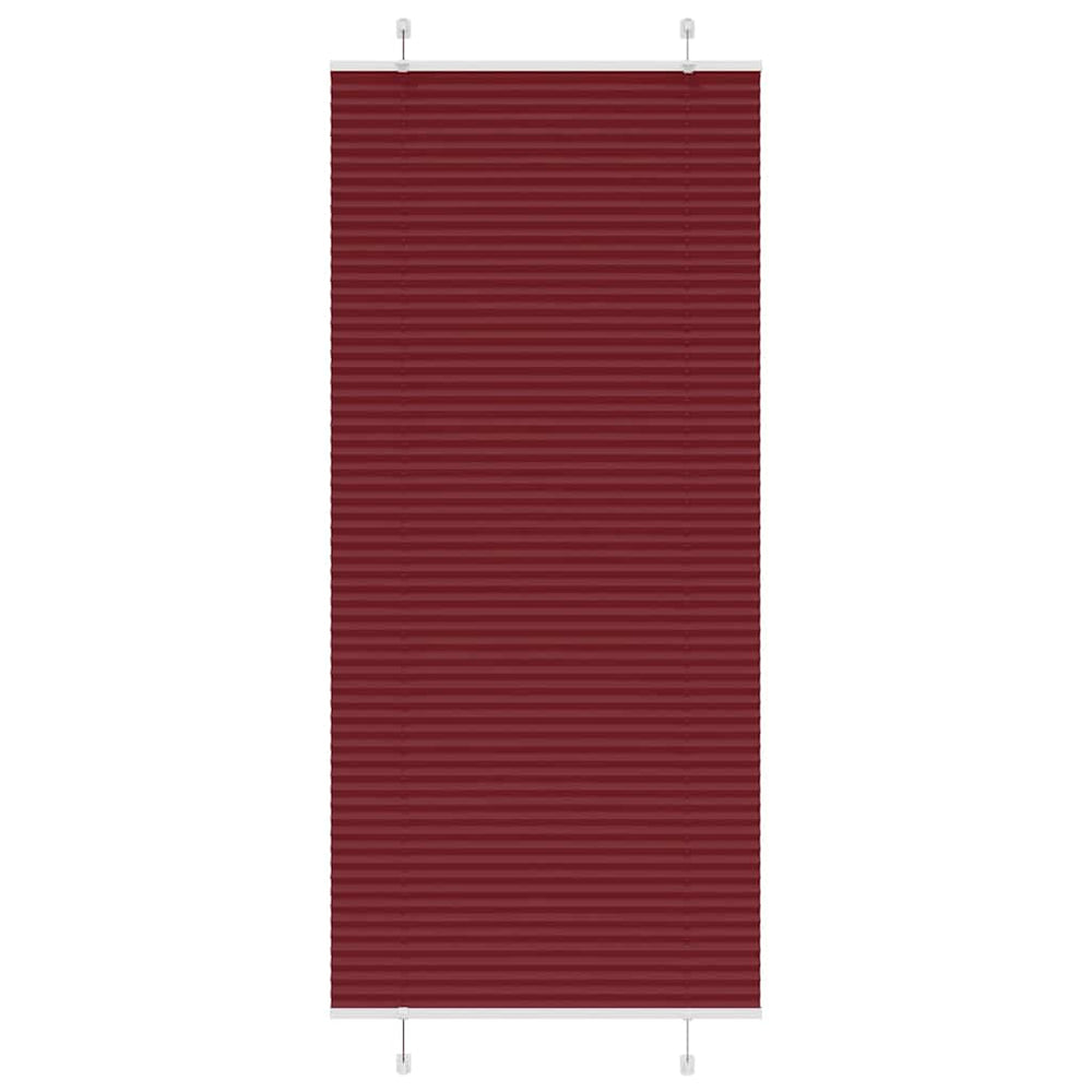 Klostuotos žaliuzės, bordo spalvos, 100x200 cm, audinys, plotis 99,4 cm, poliesteris