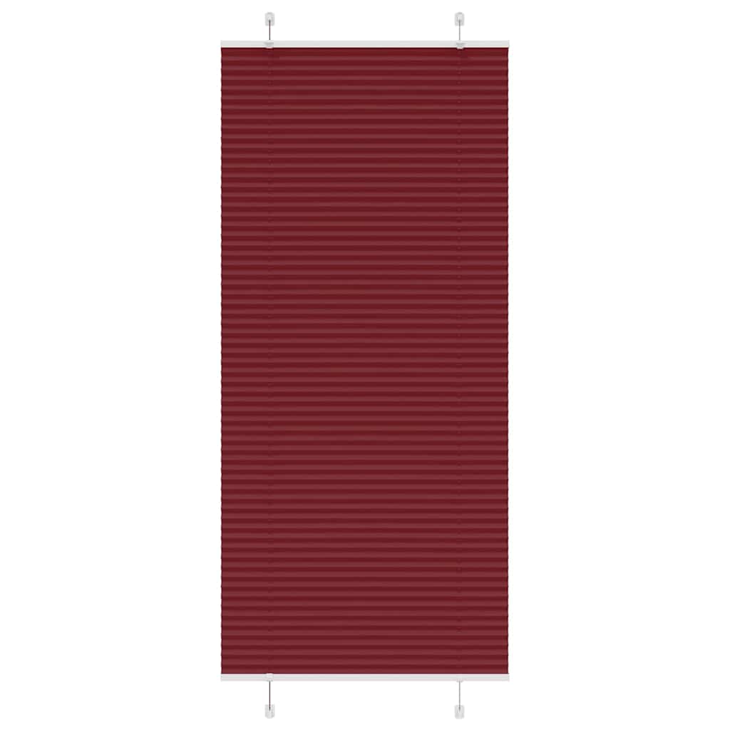 Klostuotos žaliuzės, bordo spalvos, 100x200 cm, audinys, plotis 99,4 cm, poliesteris