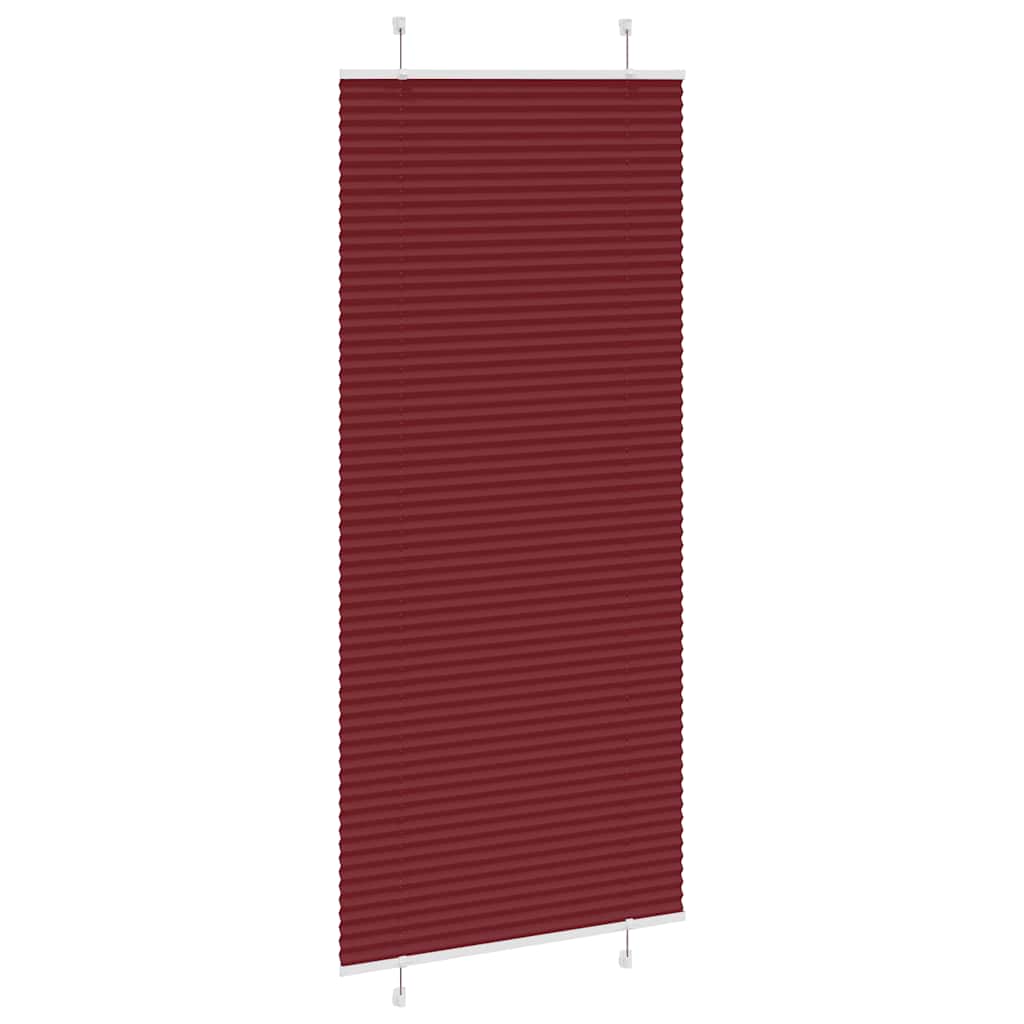 Klostuotos žaliuzės, bordo spalvos, 100x200 cm, audinys, plotis 99,4 cm, poliesteris