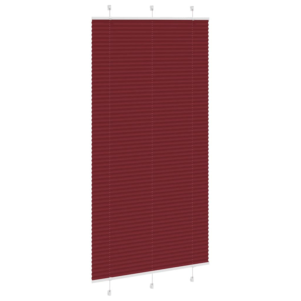 Klostuotos žaliuzės, bordo spalvos, 110x200 cm, audinys, plotis 109,4 cm, poliesteris