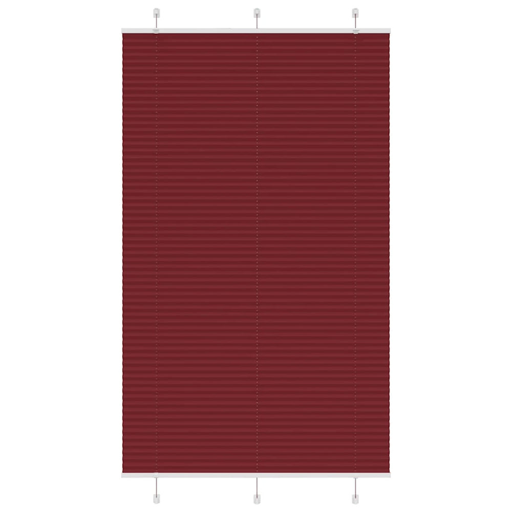 Klostuotos žaliuzės, bordo spalvos, 115x200 cm, audinys, plotis 114,4 cm, poliesteris