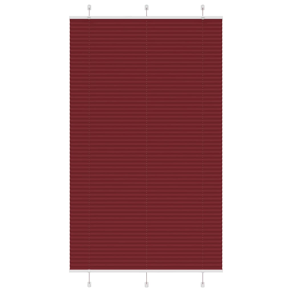 Klostuotos žaliuzės, bordo spalvos, 120x200 cm, audinys, plotis 119,4 cm, poliesteris