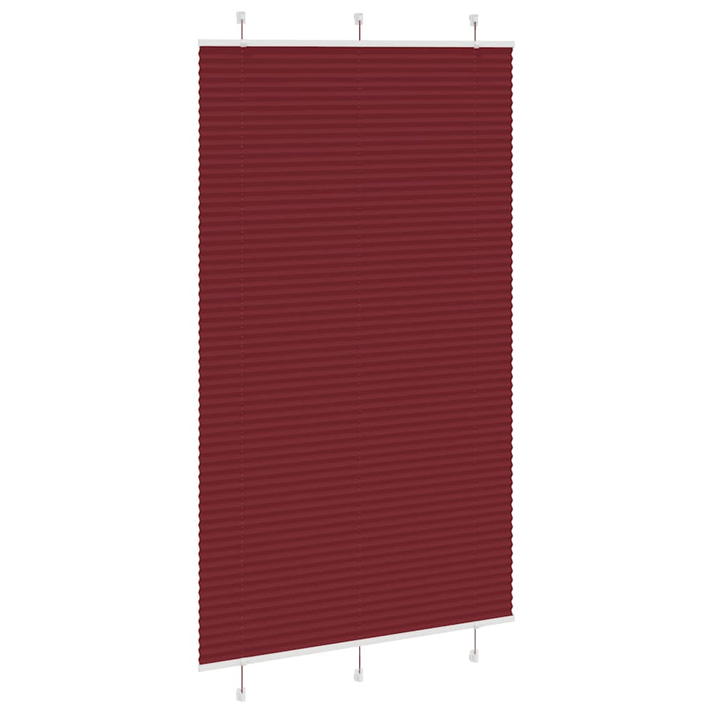 Klostuotos žaliuzės, bordo spalvos, 120x200 cm, audinys, plotis 119,4 cm, poliesteris