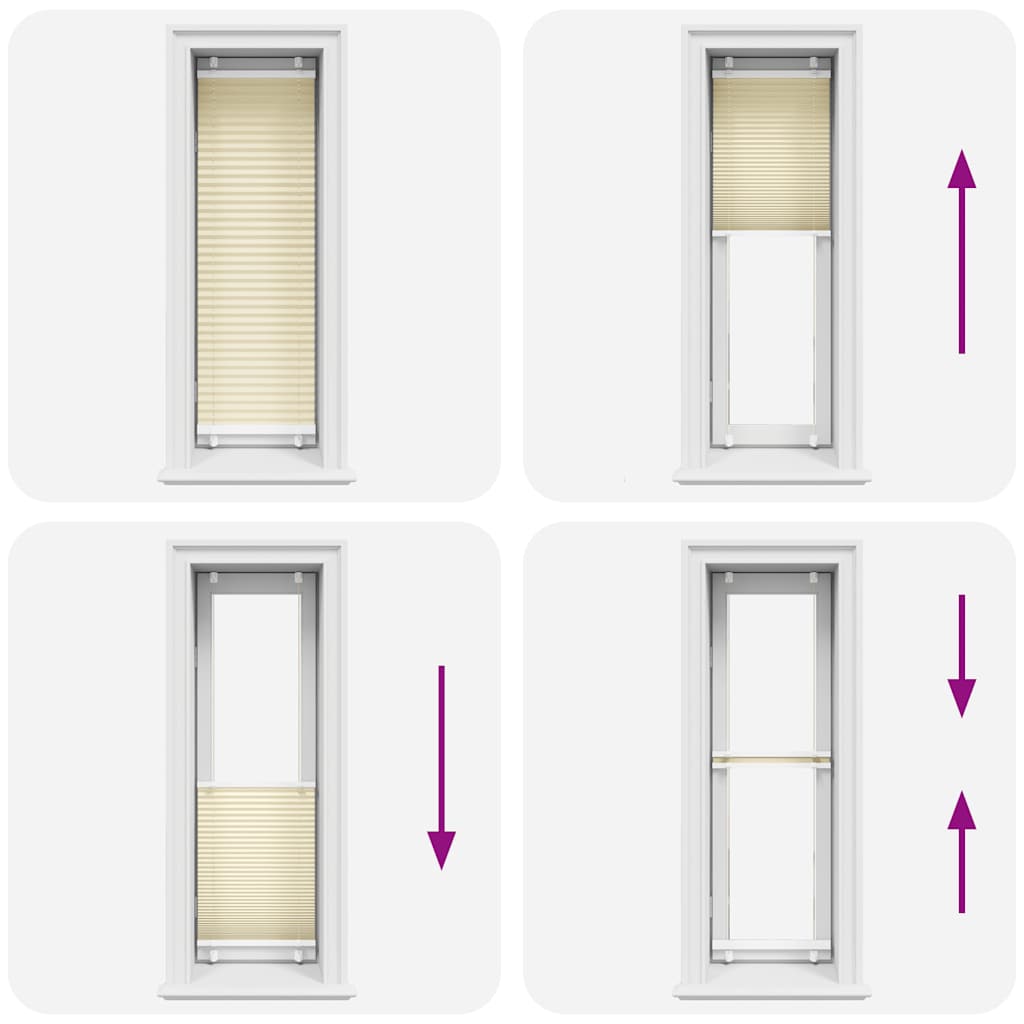 Plisuotas Blind Cream 50x100 cm Audinio plotis 49,4 cm