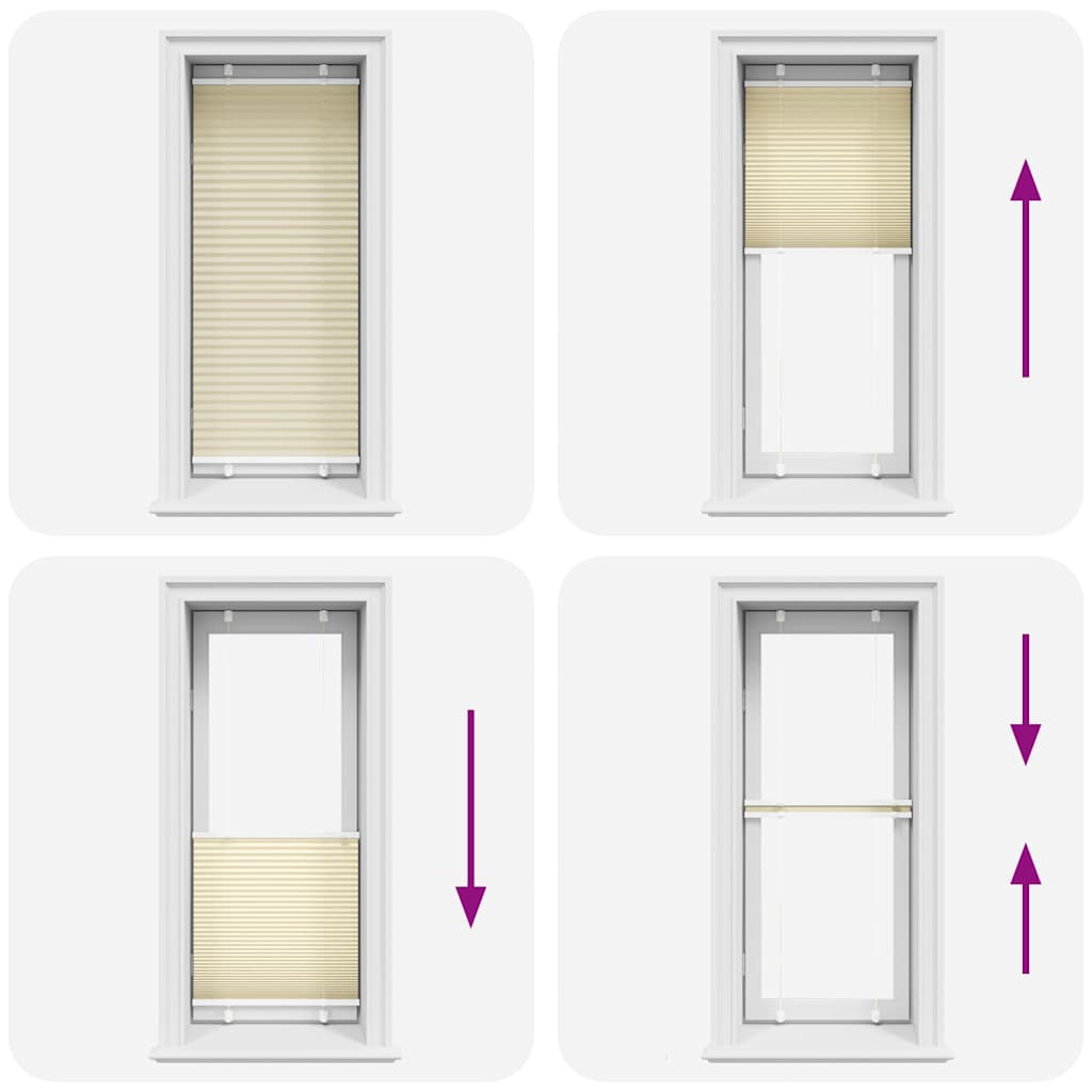 Plisuotas Blind Cream 60x100 cm Audinio plotis 59,4 cm