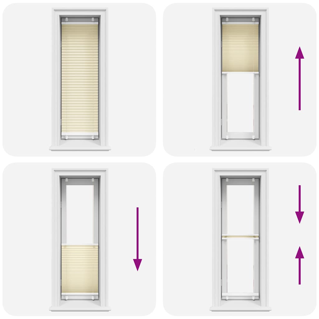Plisuotas Blind Cream 40x150 cm Audinio plotis 39,4 cm