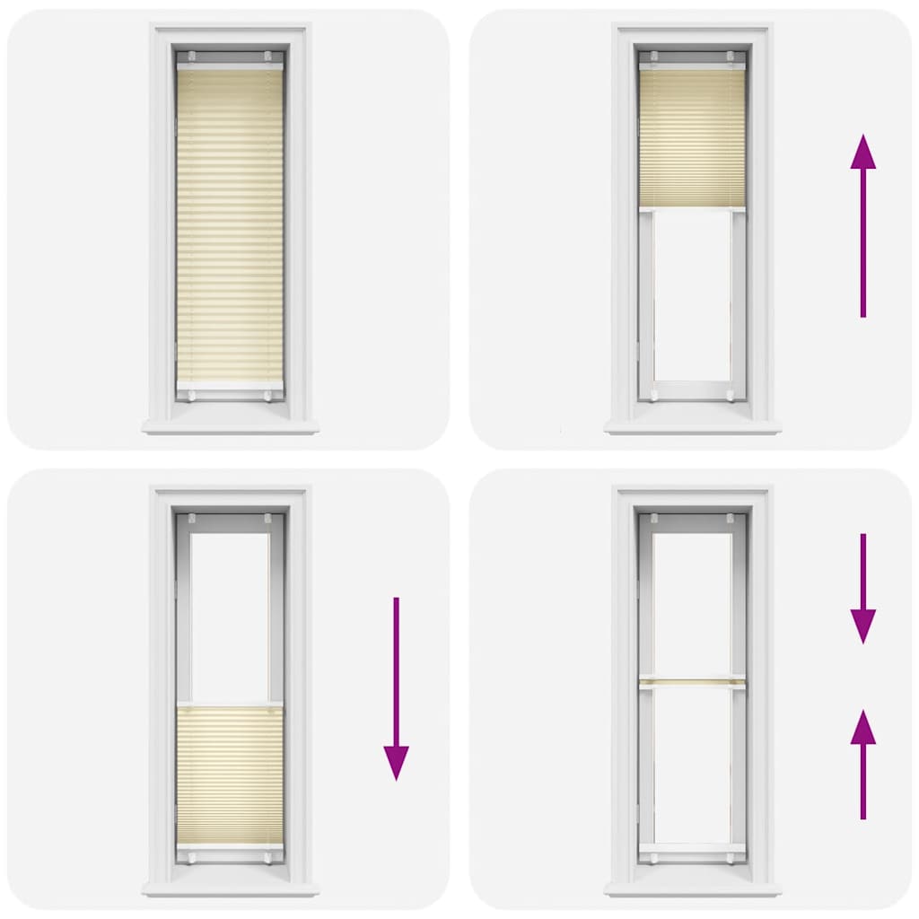 Plisuotas Blind Cream 50x150 cm Audinio plotis 49,4 cm