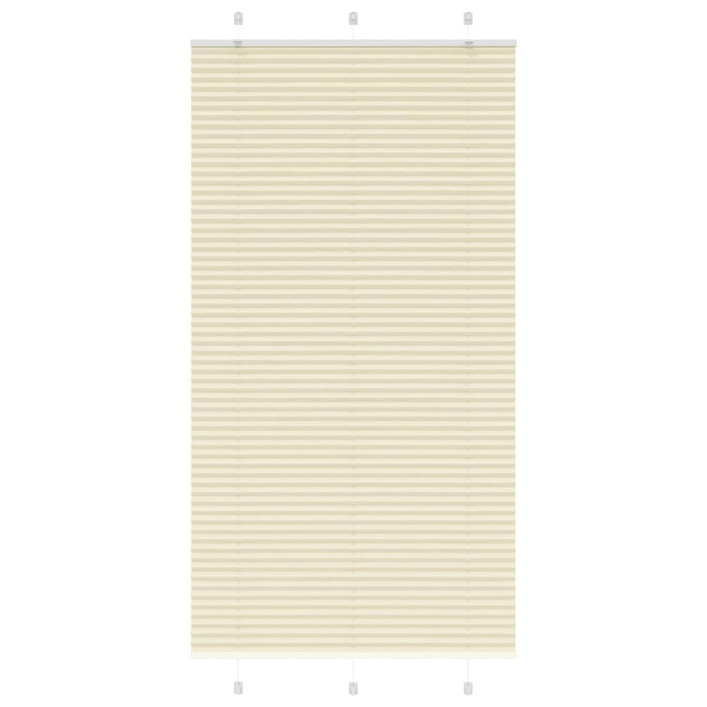 Klostuotos žaliuzės, kreminės spalvos, 105x200 cm, audinys, plotis 104,4 cm, poliesteris