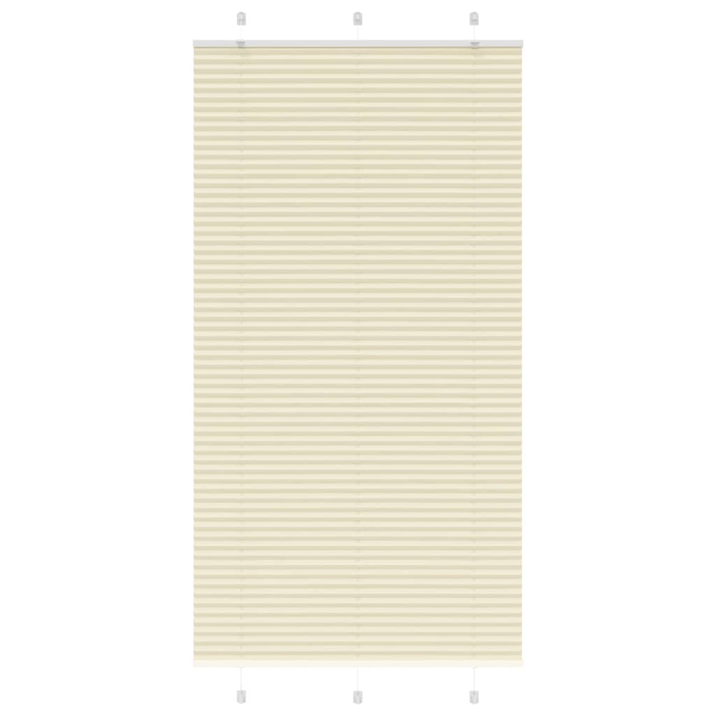 Klostuotos žaliuzės, kreminės spalvos, 105x200 cm, audinys, plotis 104,4 cm, poliesteris