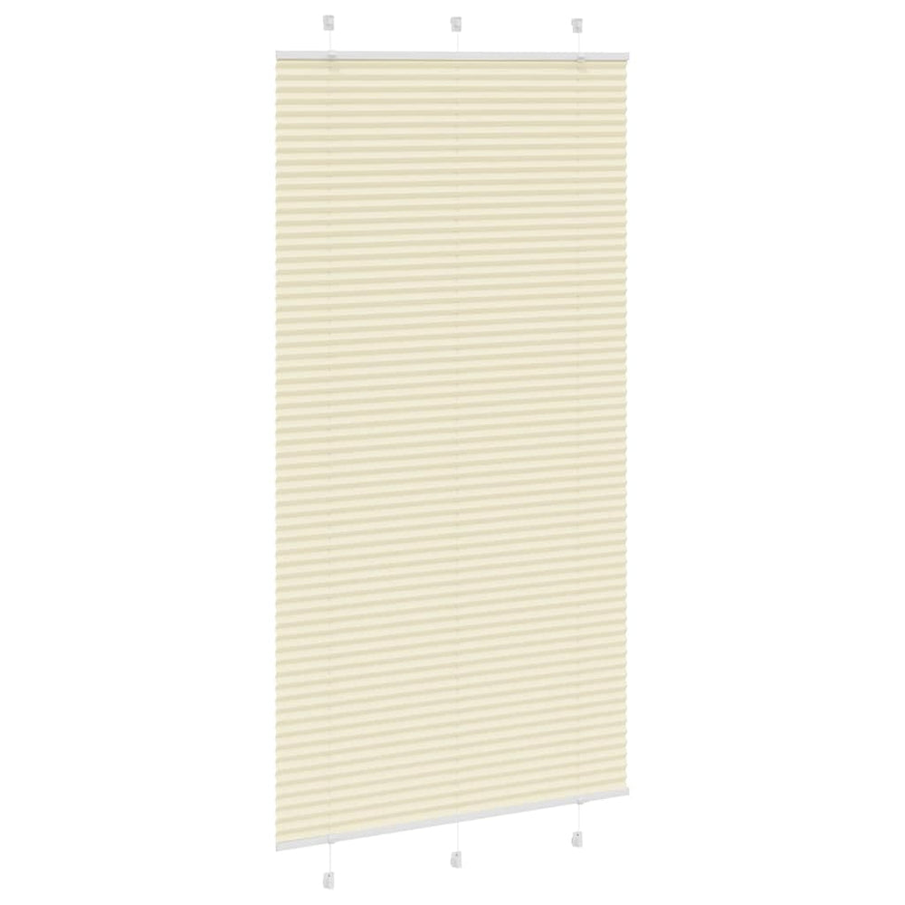 Klostuotos žaliuzės, kreminės spalvos, 105x200 cm, audinys, plotis 104,4 cm, poliesteris