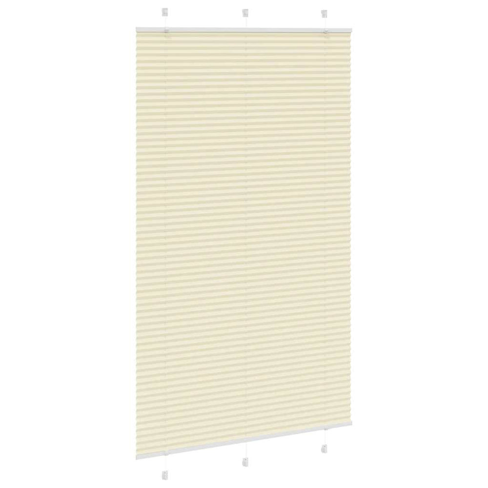 Klostuotos žaliuzės, kreminės spalvos, 115x200 cm, audinys, plotis 114,4 cm, poliesteris