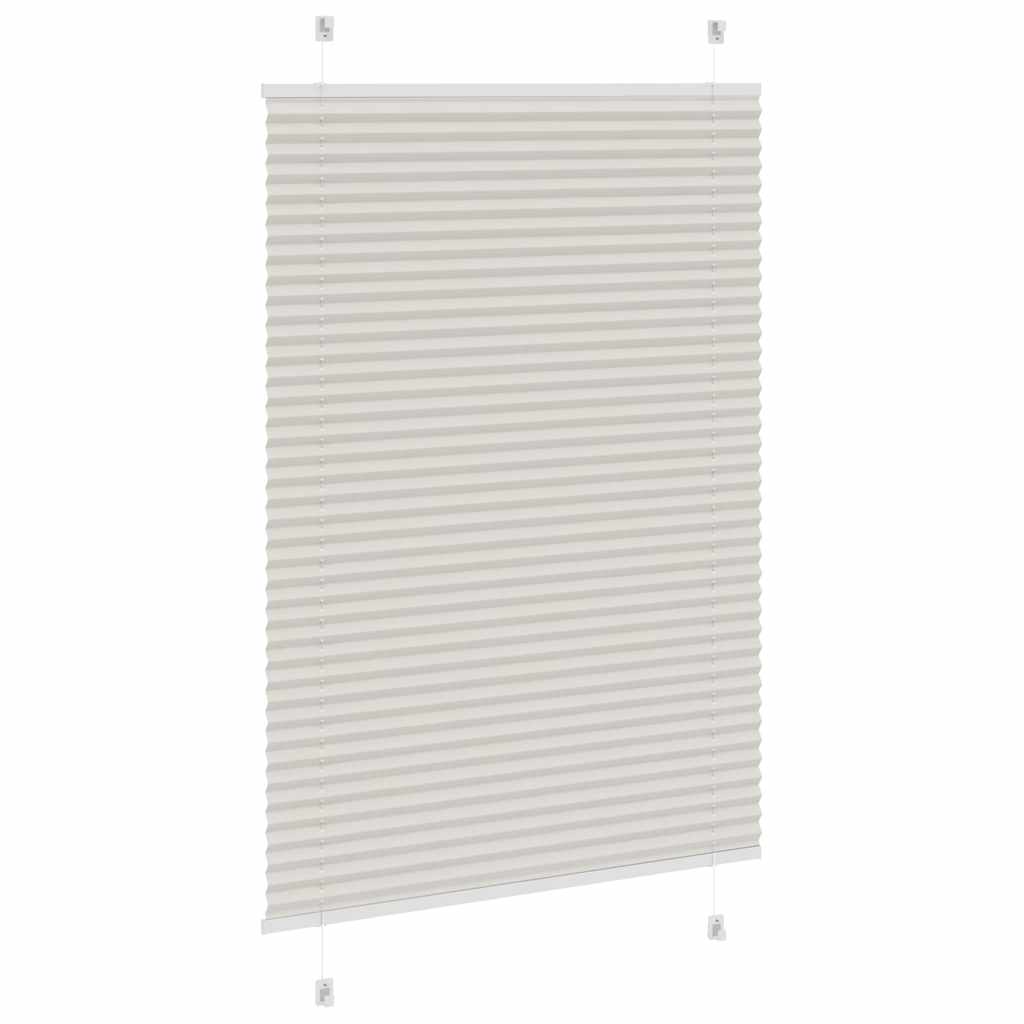 Plisē žalūzija gaiši pelēka 100x150 cm auduma platums