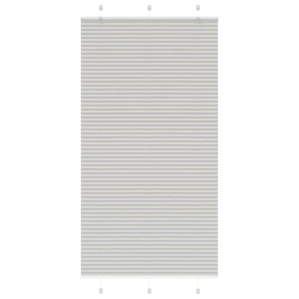 Plisētā žalūzija gaiši pelēka 105x200 cm auduma platums
