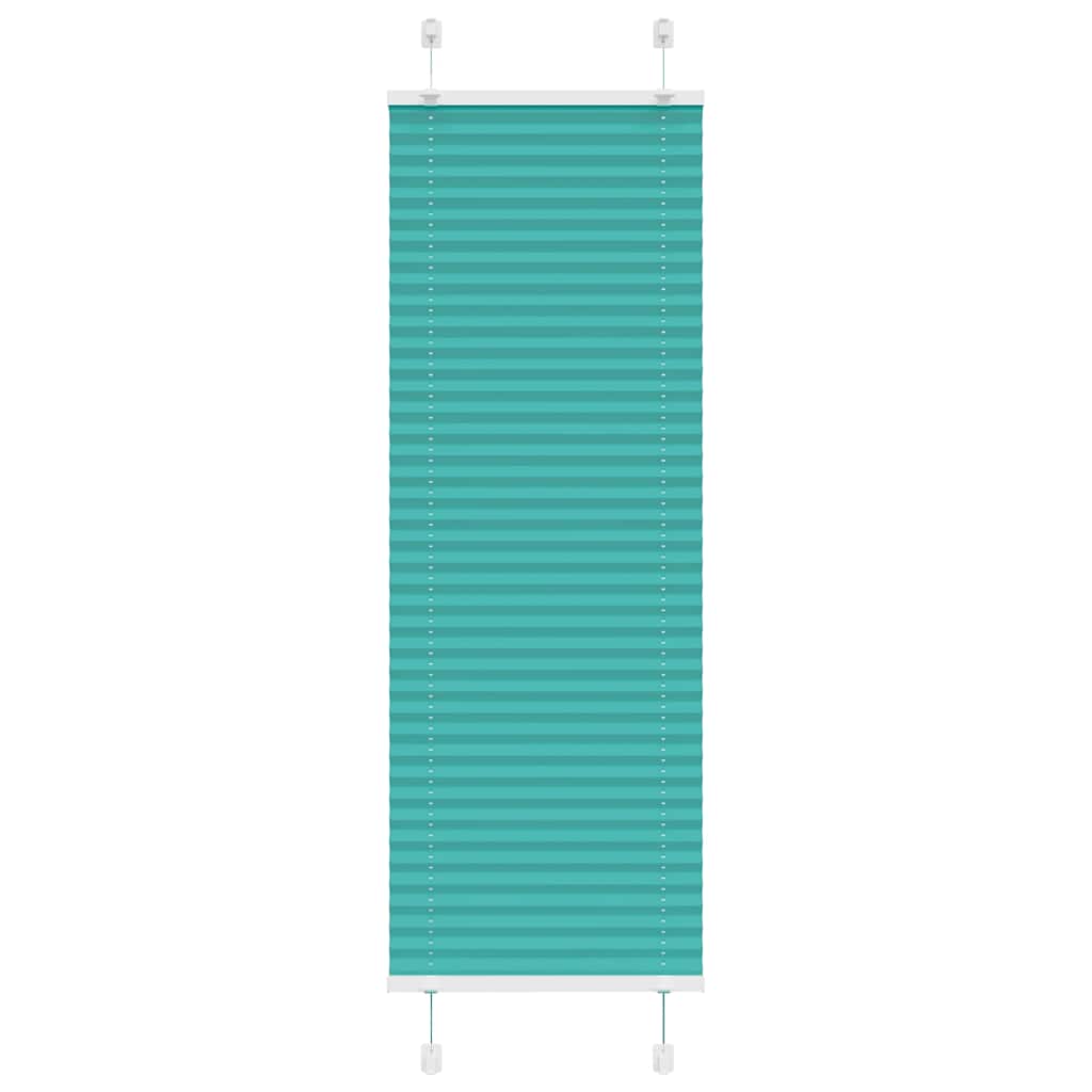Klostuotos žaliuzės, petroletiškai žalios, 50x100 cm, audinys, plotis 49,4 cm, poliesteris