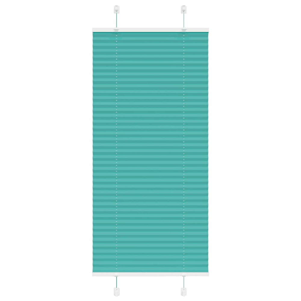 Klostuotos žaliuzės, petroletiškai žalios, 65x150cm, audinys, plotis 64,4cm, poliesteris
