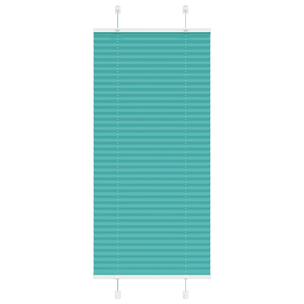 Klostuotos žaliuzės, petroletiškai žalios, 65x150cm, audinys, plotis 64,4cm, poliesteris