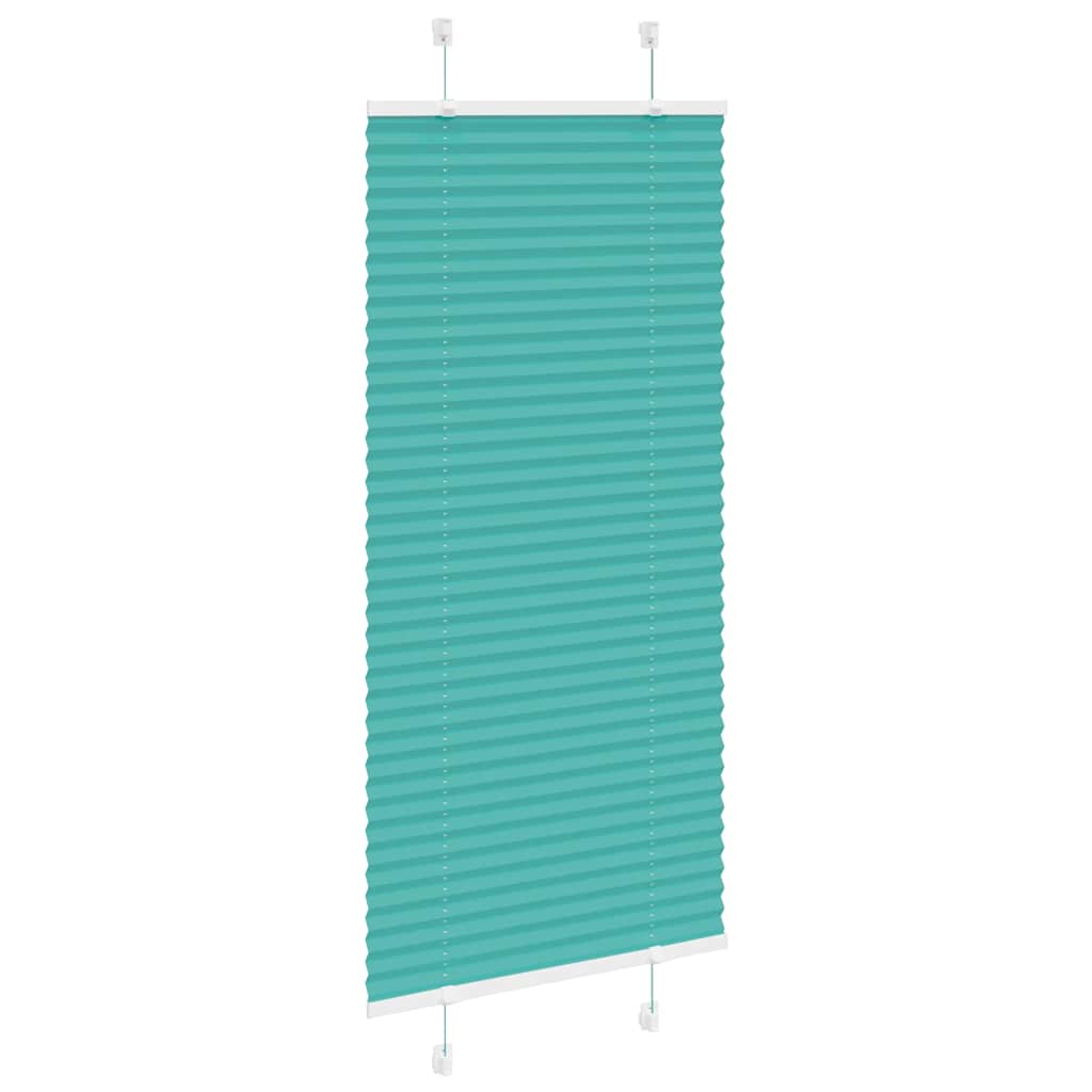 Klostuotos žaliuzės, petroletiškai žalios, 65x150cm, audinys, plotis 64,4cm, poliesteris