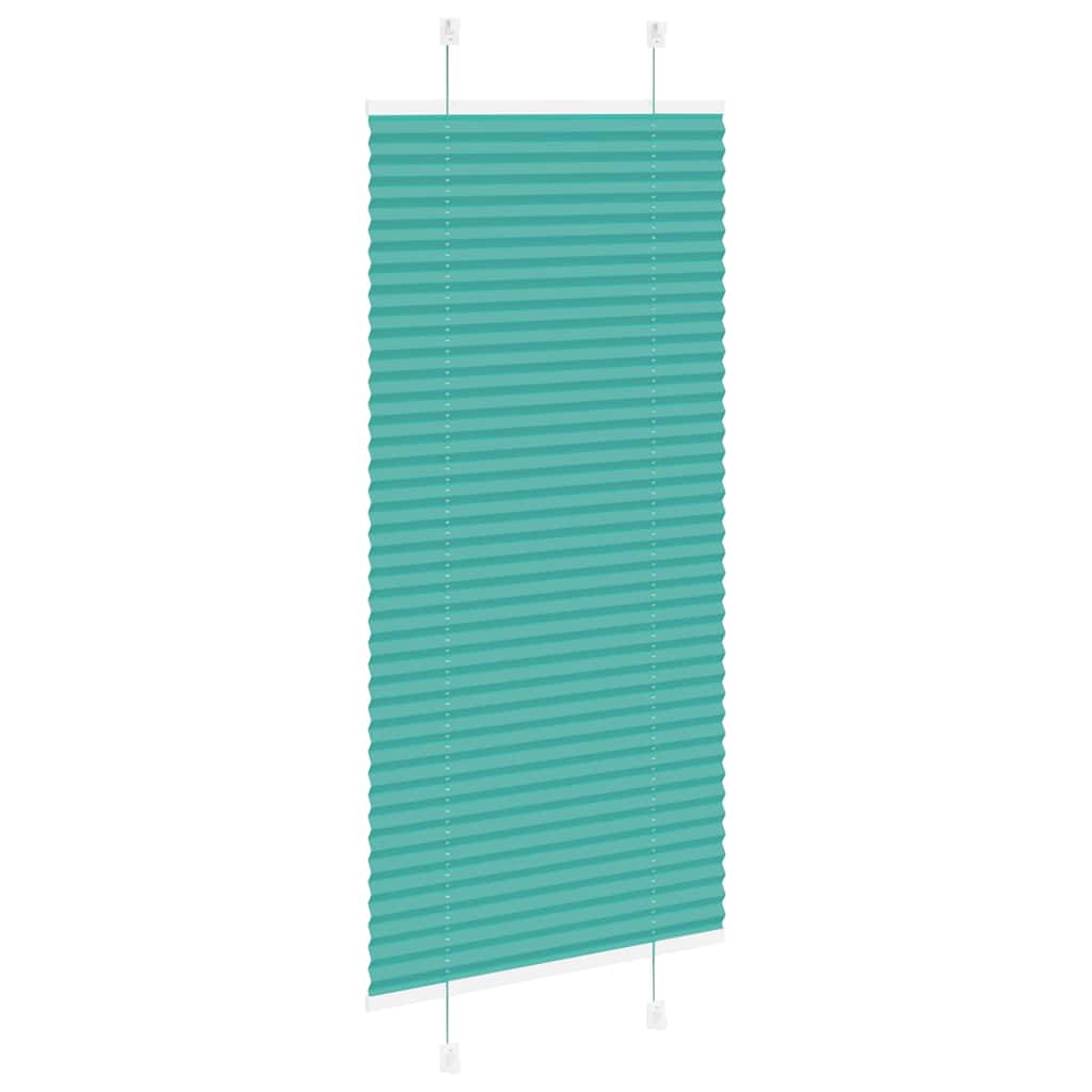 Klostuotos žaliuzės, petroletiškai žalios, 65x150cm, audinys, plotis 64,4cm, poliesteris