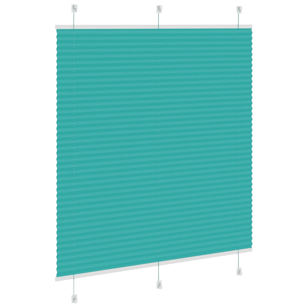 Klostuotos žaliuzės, petroletiškai žalios, 115x150 cm, audinys, plotis 114,4 cm, poliesteris
