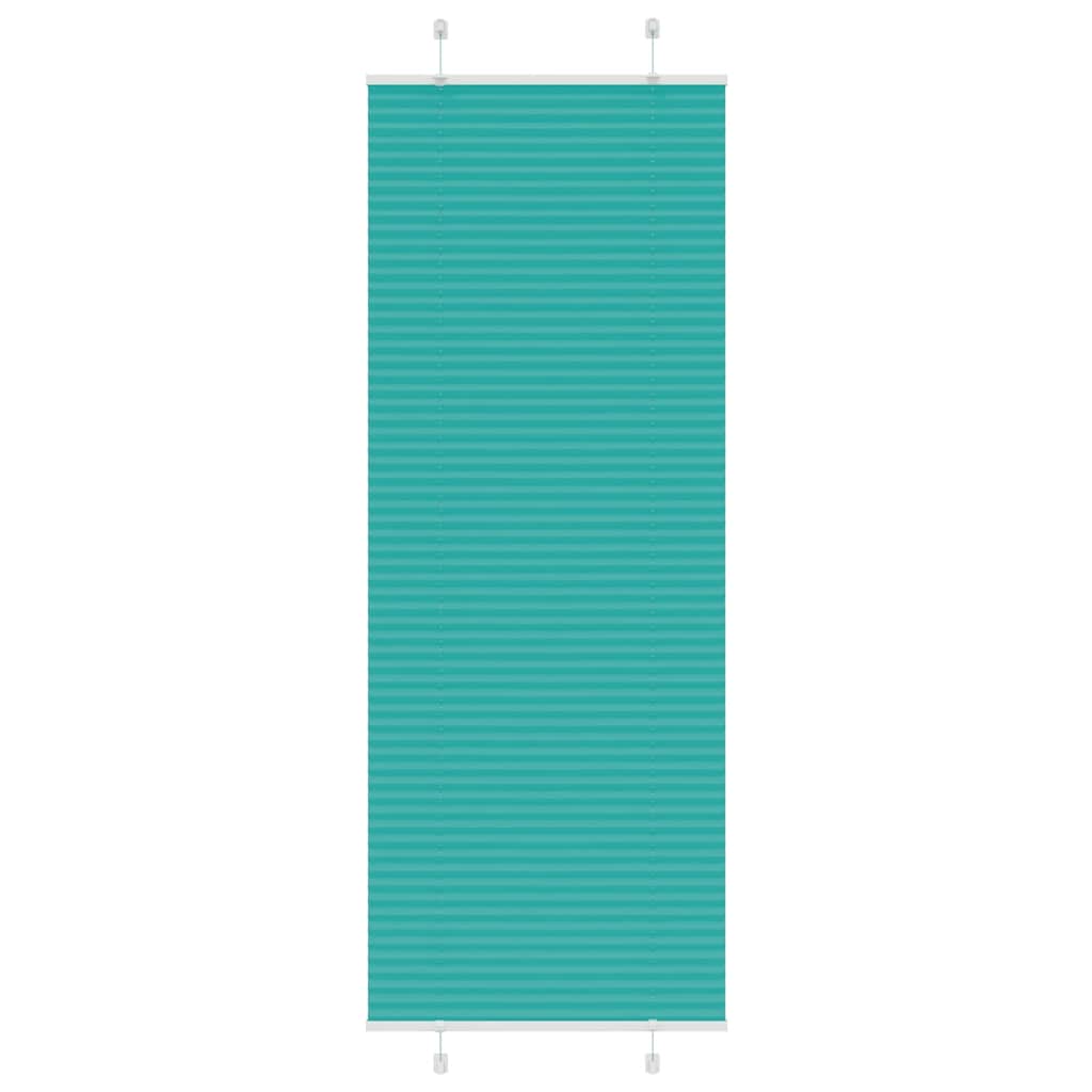 Klostuotos žaliuzės, petroletiškai žalios, 70x200 cm, audinys, plotis 69,4 cm, poliesteris