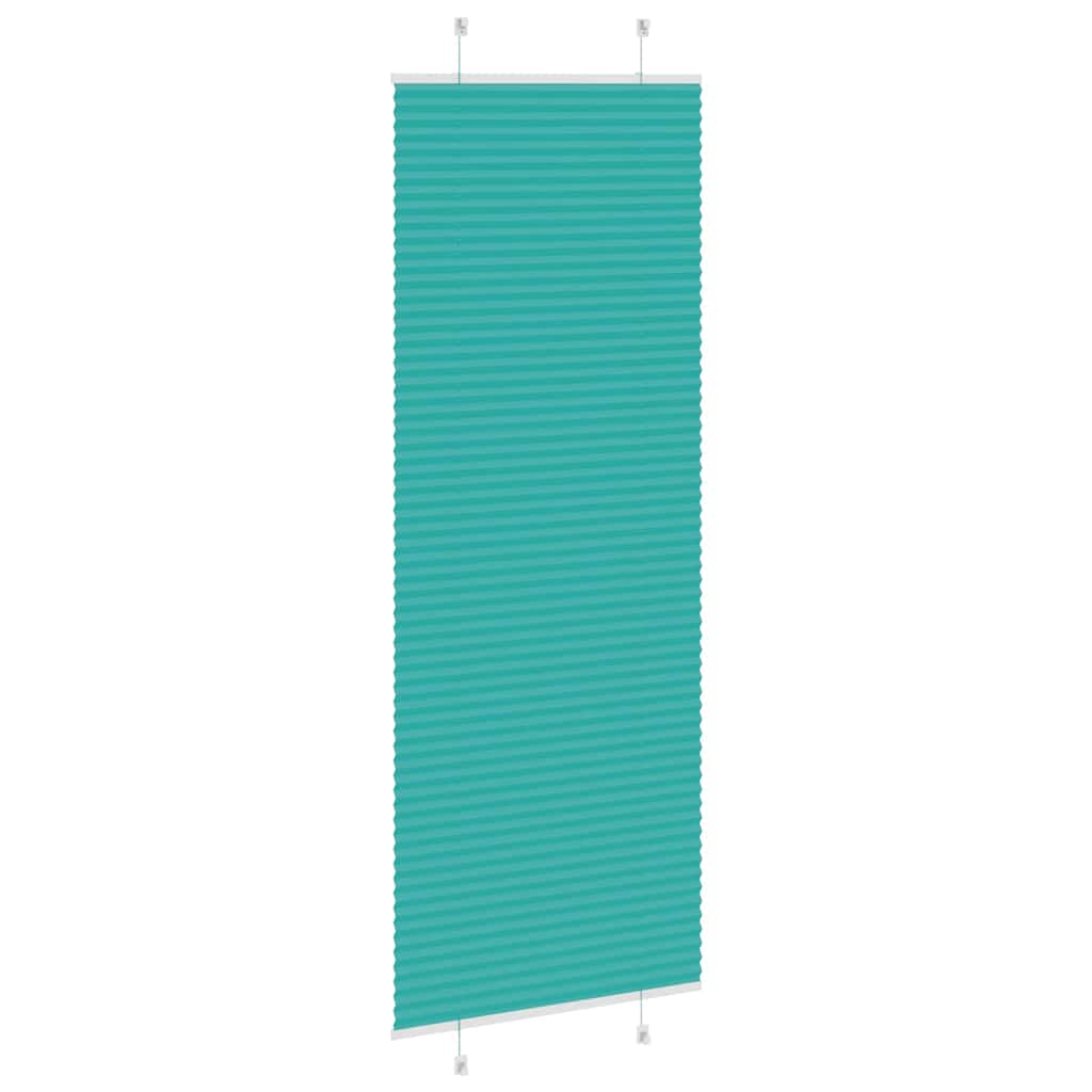 Klostuotos žaliuzės, petroletiškai žalios, 70x200 cm, audinys, plotis 69,4 cm, poliesteris
