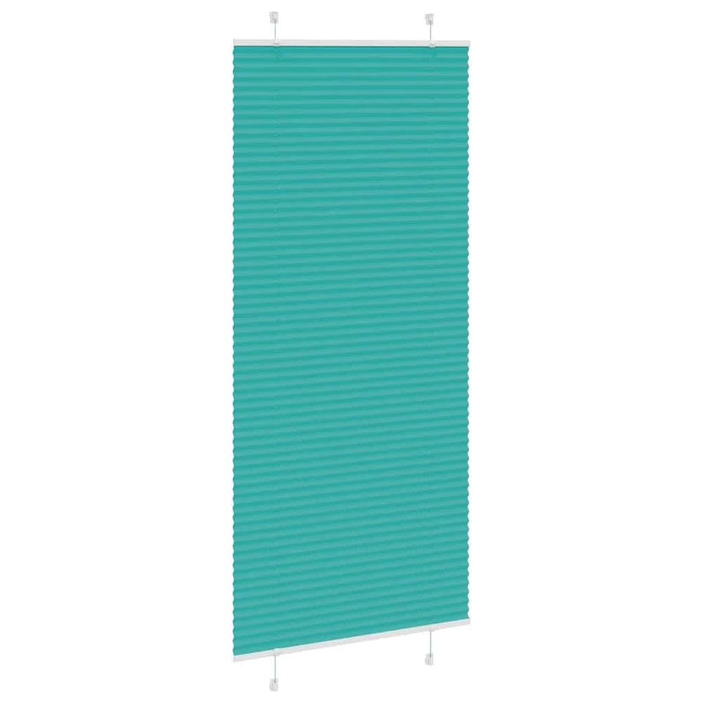 Klostuotos žaliuzės, petroletiškai žalios, 95x200 cm, audinys, plotis 94,4 cm, poliesteris