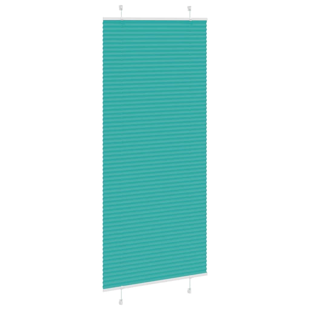 Klostuotos žaliuzės, petroletiškai žalios, 95x200 cm, audinys, plotis 94,4 cm, poliesteris