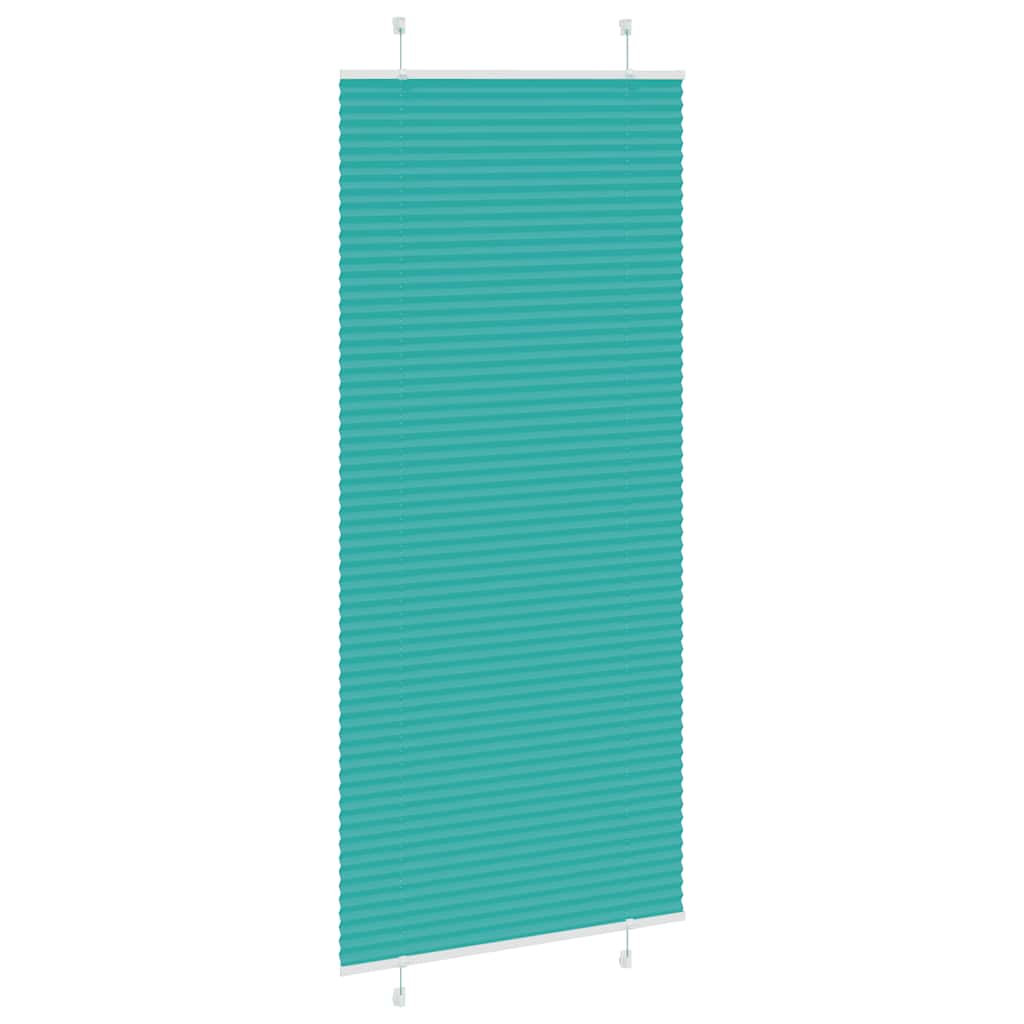 Klostuotos žaliuzės, petroletiškai žalios, 95x200 cm, audinys, plotis 94,4 cm, poliesteris