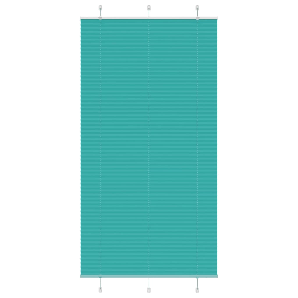 Klostuotos žaliuzės, petroletiškai žalios, 105x200 cm, audinys, plotis 104,4 cm, poliesteris