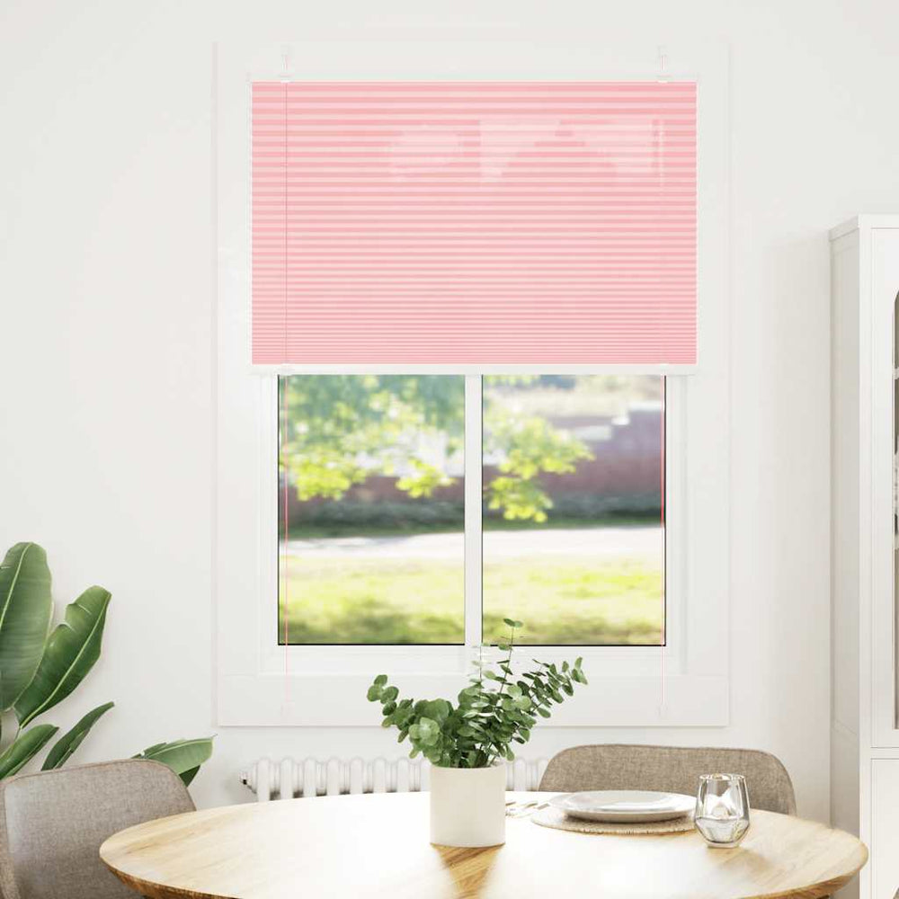 Plisuota žaliuze rožinė 100x150 cm Audinio plotis 99,4 cm