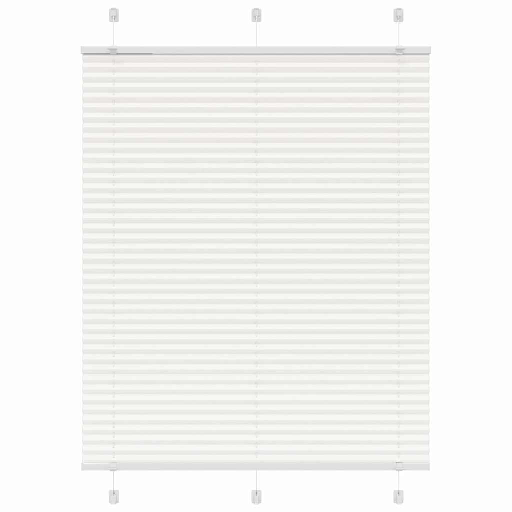 Pleated blind white 110x100 cm Fabric width 109.4 cm