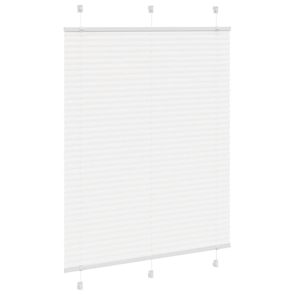 Pleated blind white 110x100 cm Fabric width 109.4 cm