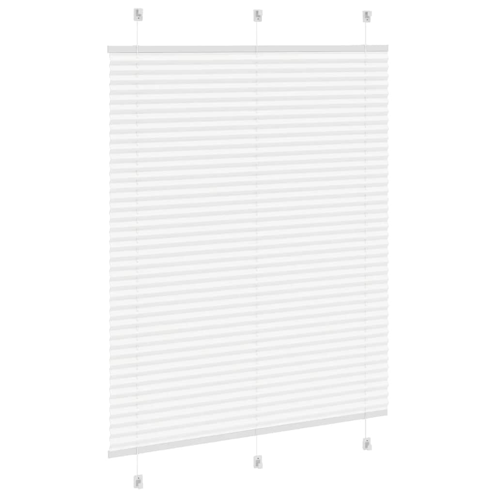 Pleated blind white 110x100 cm Fabric width 109.4 cm
