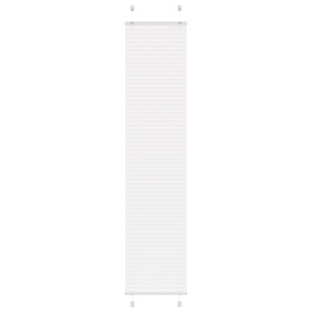 Plisuota žaliuze balta 40x200 cm audinio plotis 39,4 cm