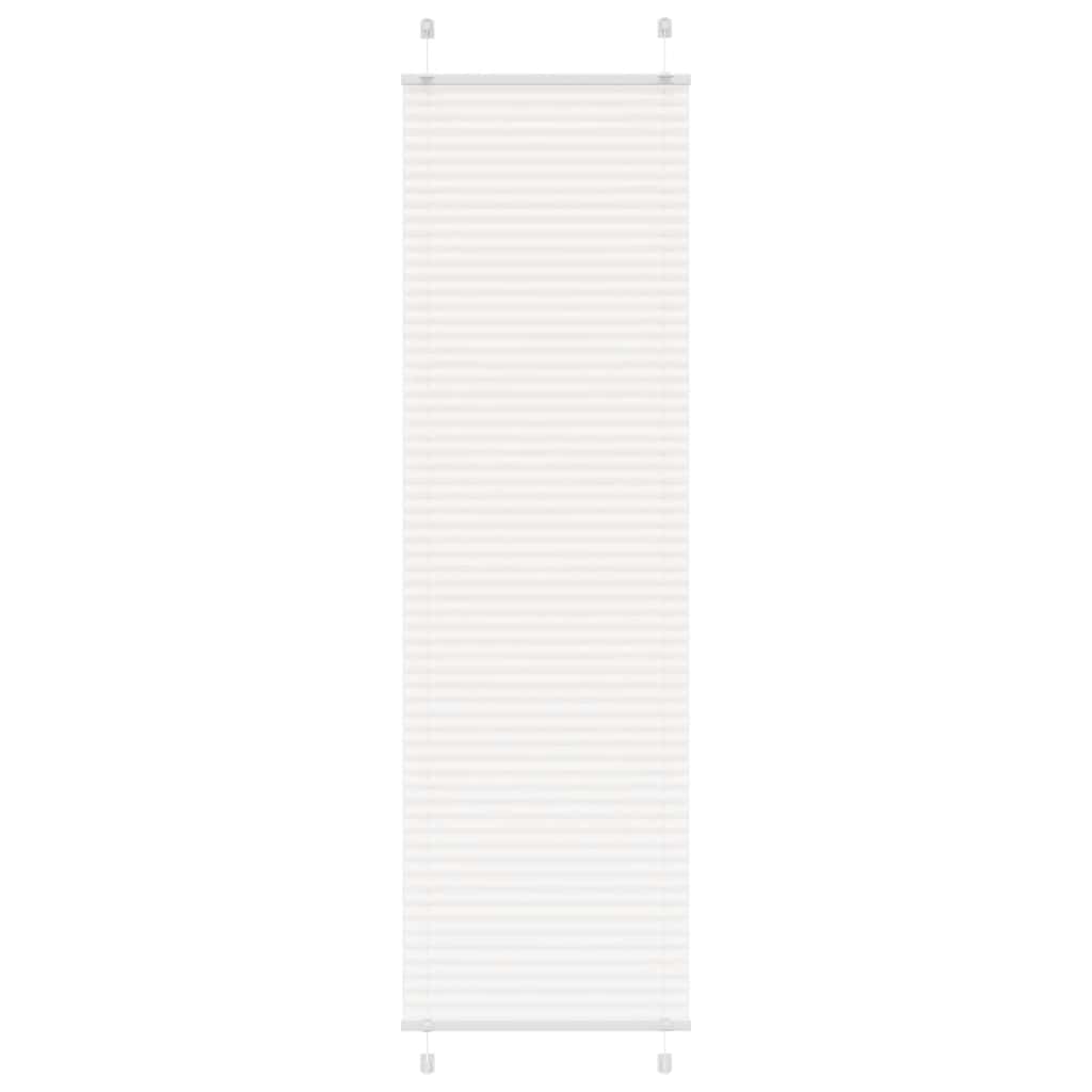 Pleated blind white 55x200 cm fabric width 54.4 cm