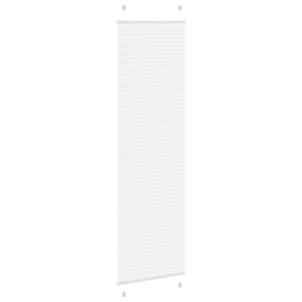 Pleated blind white 55x200 cm fabric width 54.4 cm