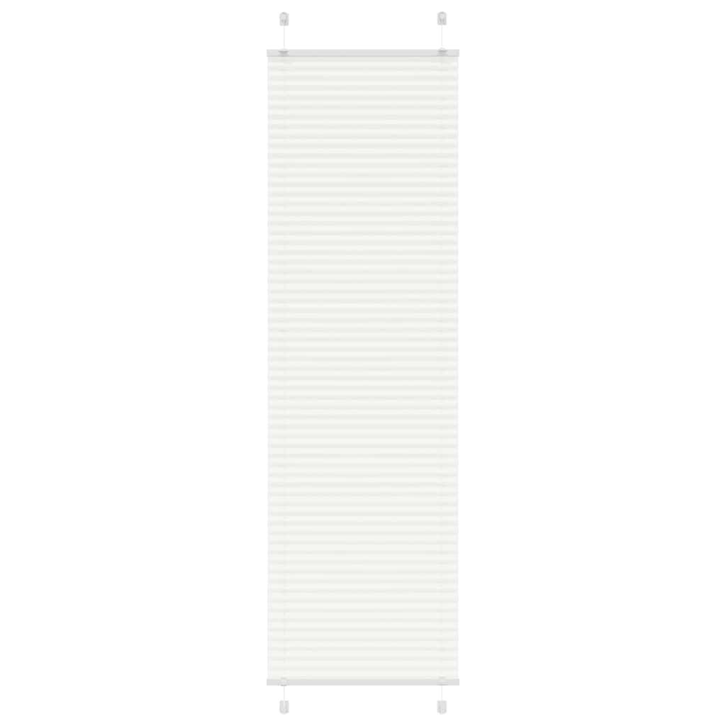 pleated blind white 65x200 cm fabric width 64.4 cm