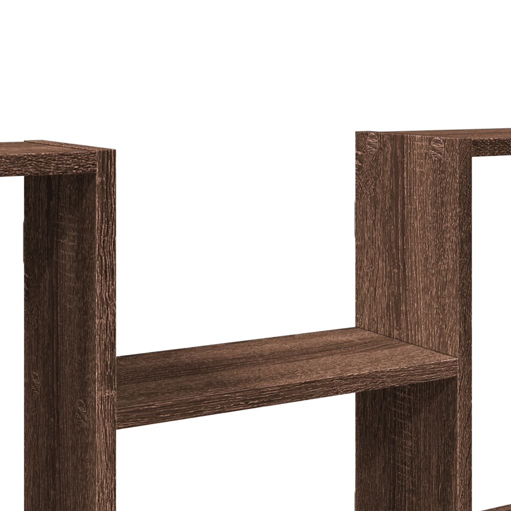 Wall shelf, brown oak, 99x15x60cm, engineered wood