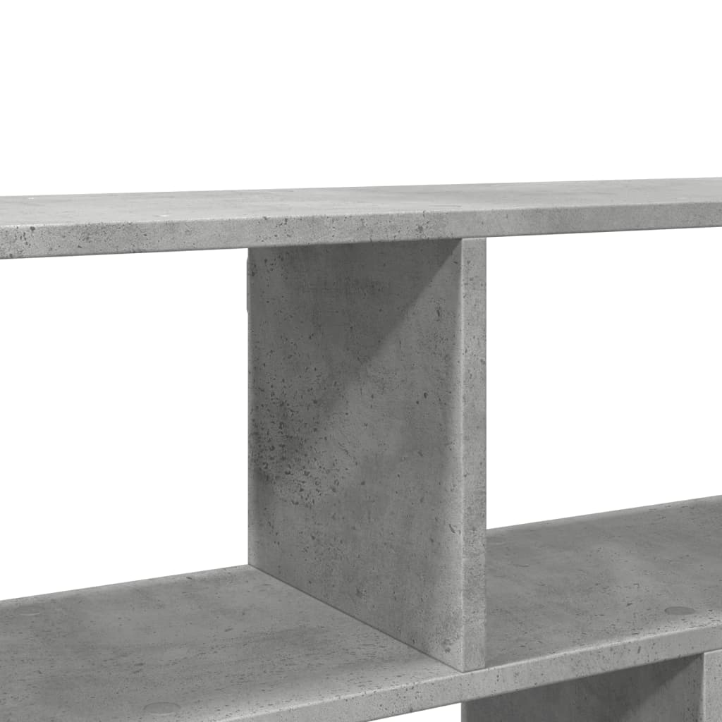Sienas plaukts, betona pelēks, 100x25x50cm, apstrādāta koksne