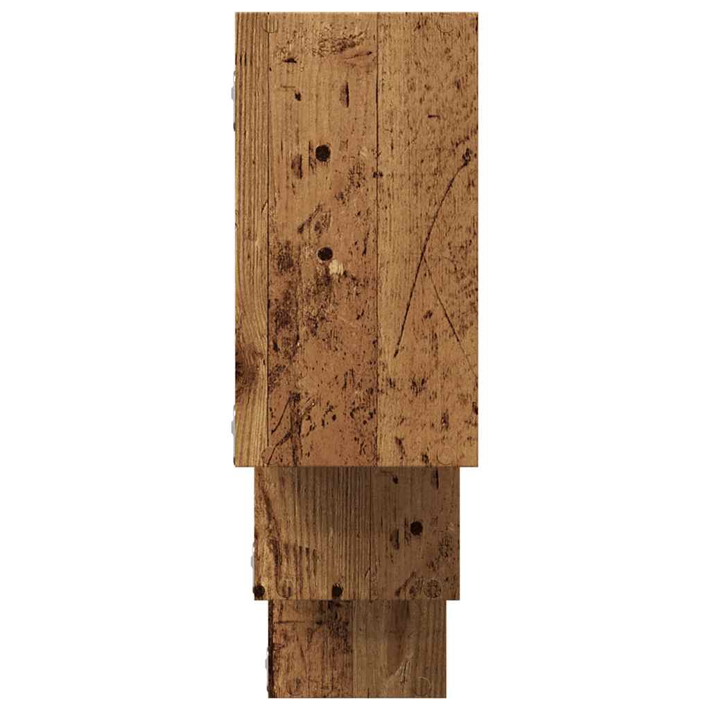 Sienas plaukts, antīka koka, 159x18x66cm, koks
