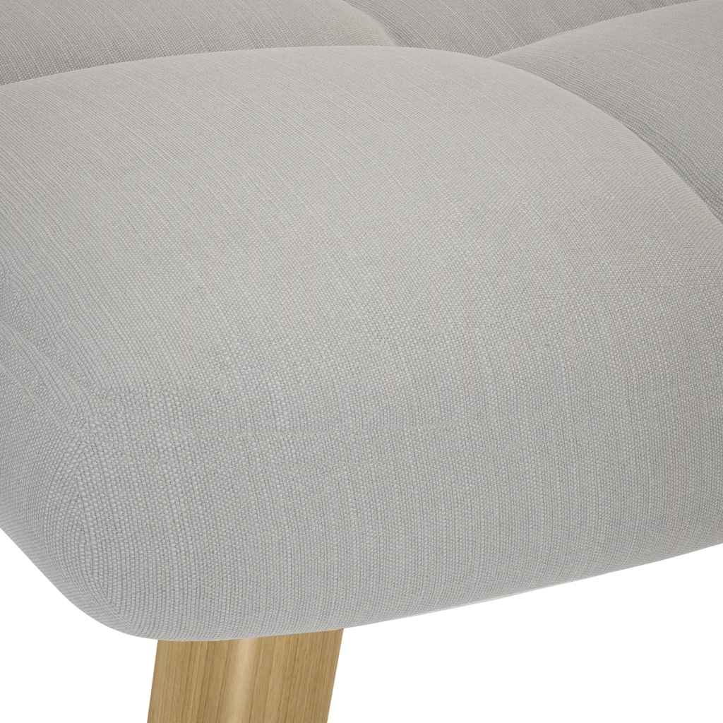 Atpalaiduojanti kėdė su Footstool Cloud Grey audiniu