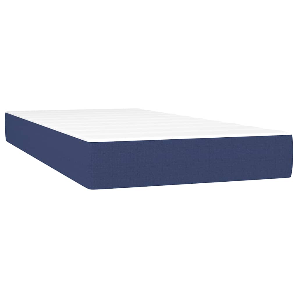 Sprung mattress for children, blue, 80x160cm, fabric