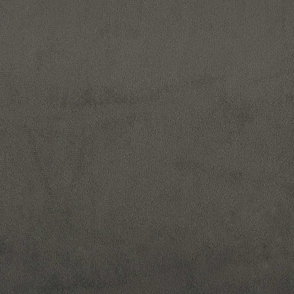 Spyruoklinis čiužinys, tamsiai pilkas, 80x210x20cm, aksomas