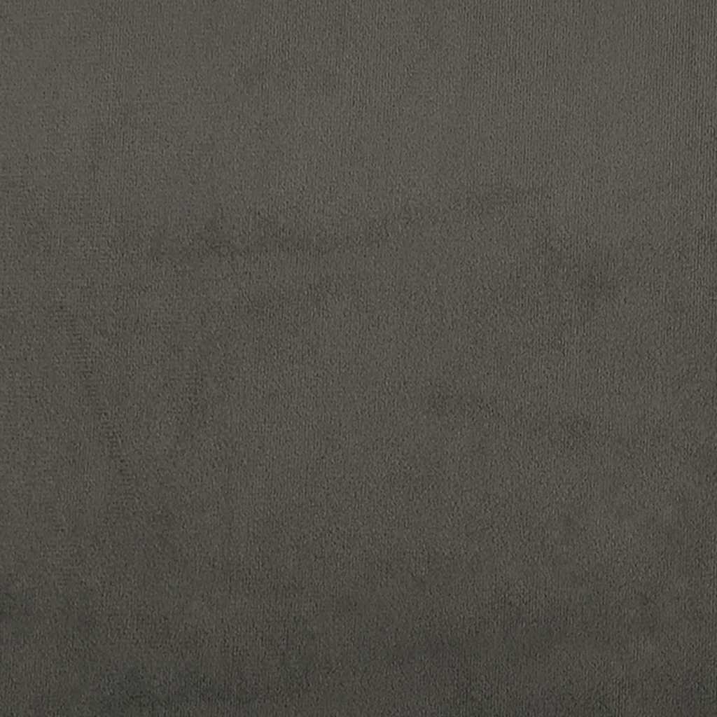 Spyruoklinis čiužinys, tamsiai pilkas, 90x210x20cm, aksomas