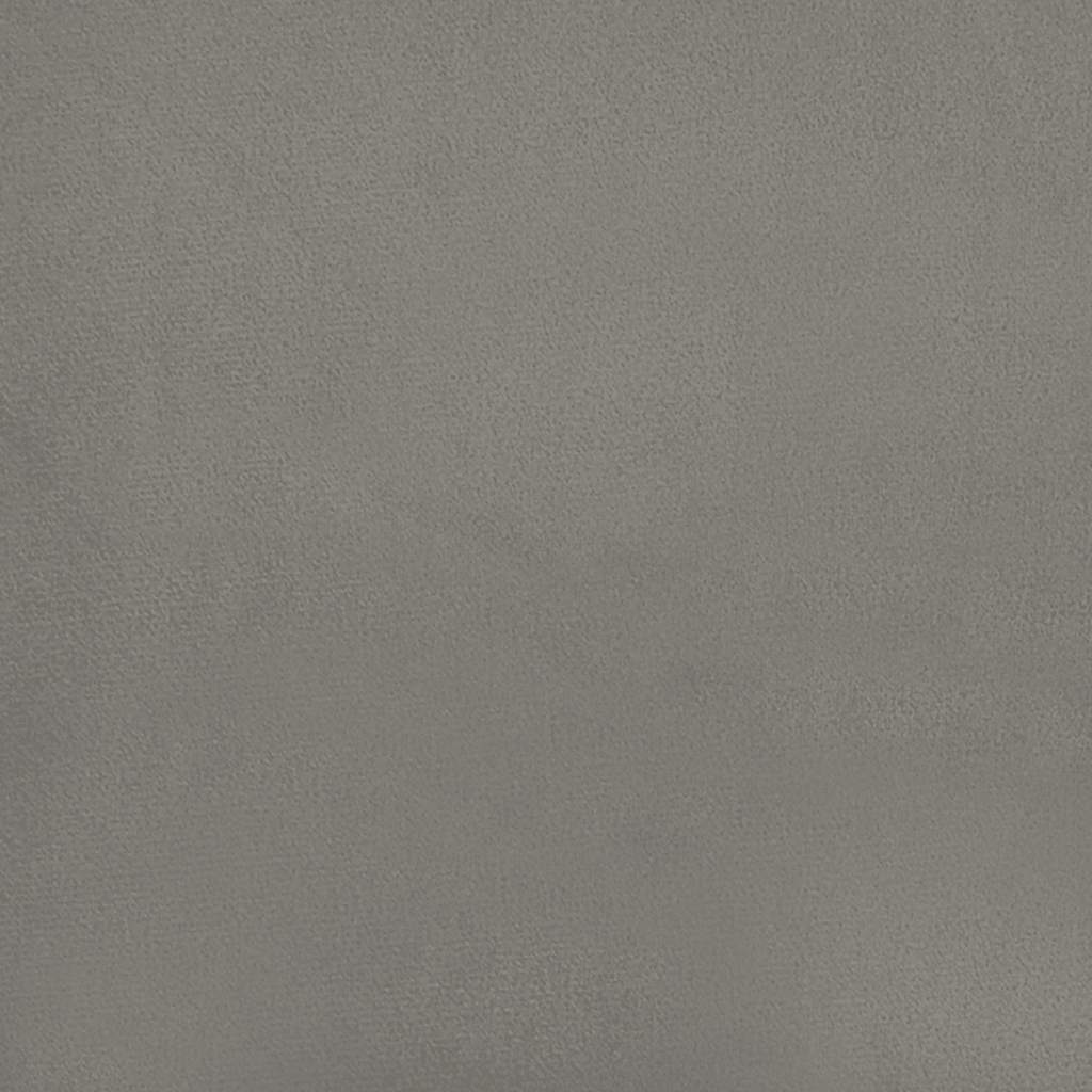 Spyruoklinis čiužinys, šviesiai pilkas, 100x210x20cm, aksomas