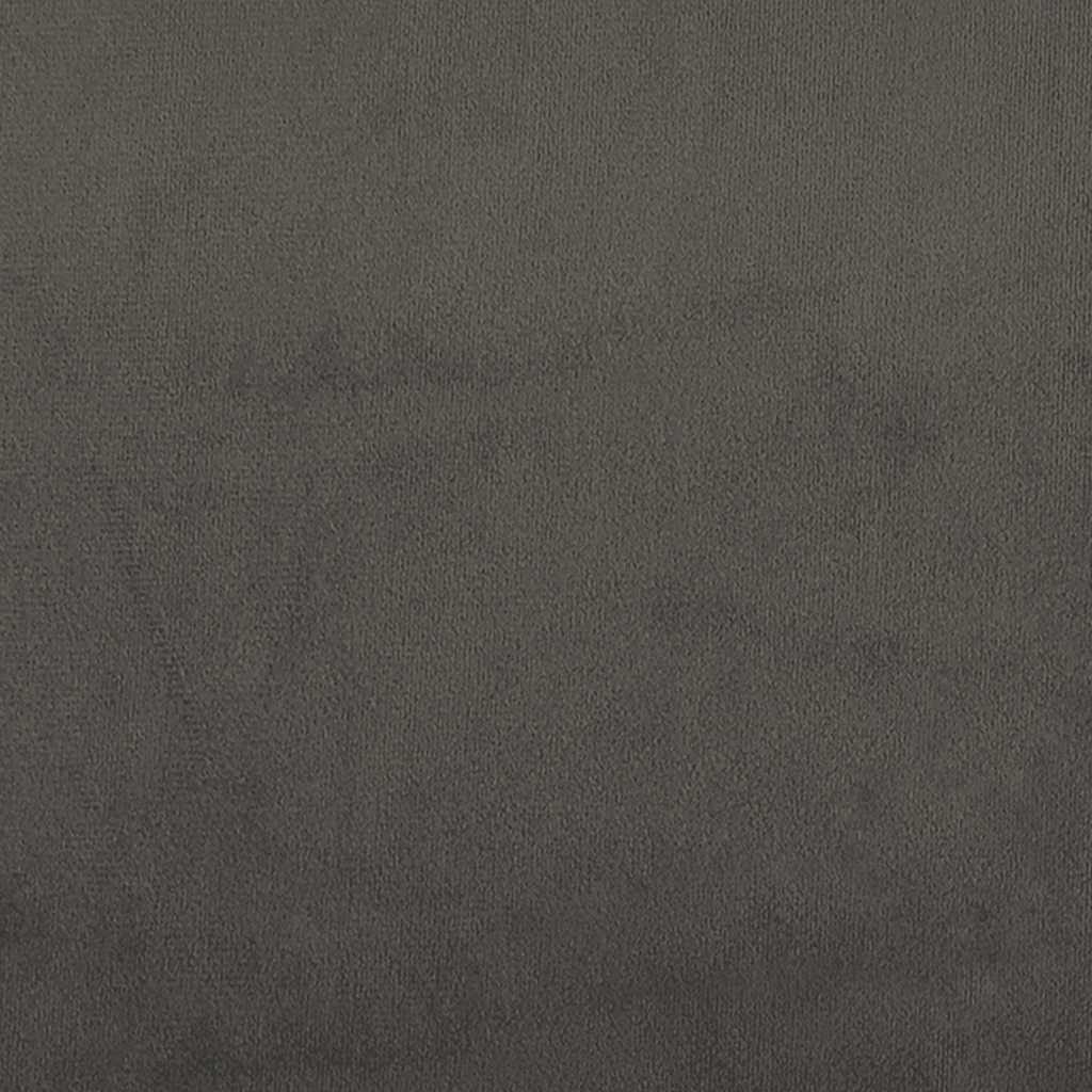Atsperu matracis, tumši pelēks, 120x210x20cm, samts