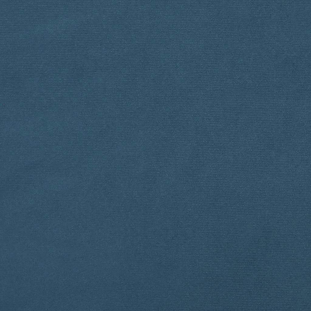 Spyruoklinis čiužinys, tamsiai mėlynas, 120x210x20cm, aksomas
