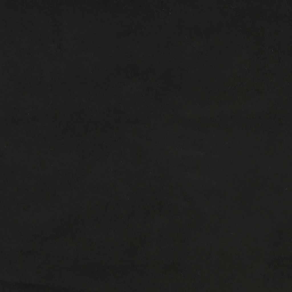 Spring mattress, black, 80x220x20cm, velvet