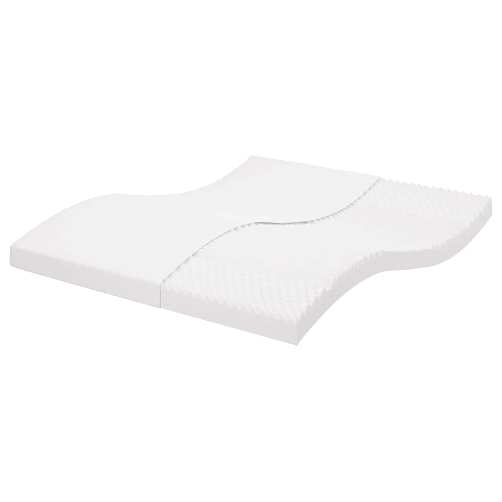 Foam mattress, white, 180x210cm, 20ILD firmness, 7-zone