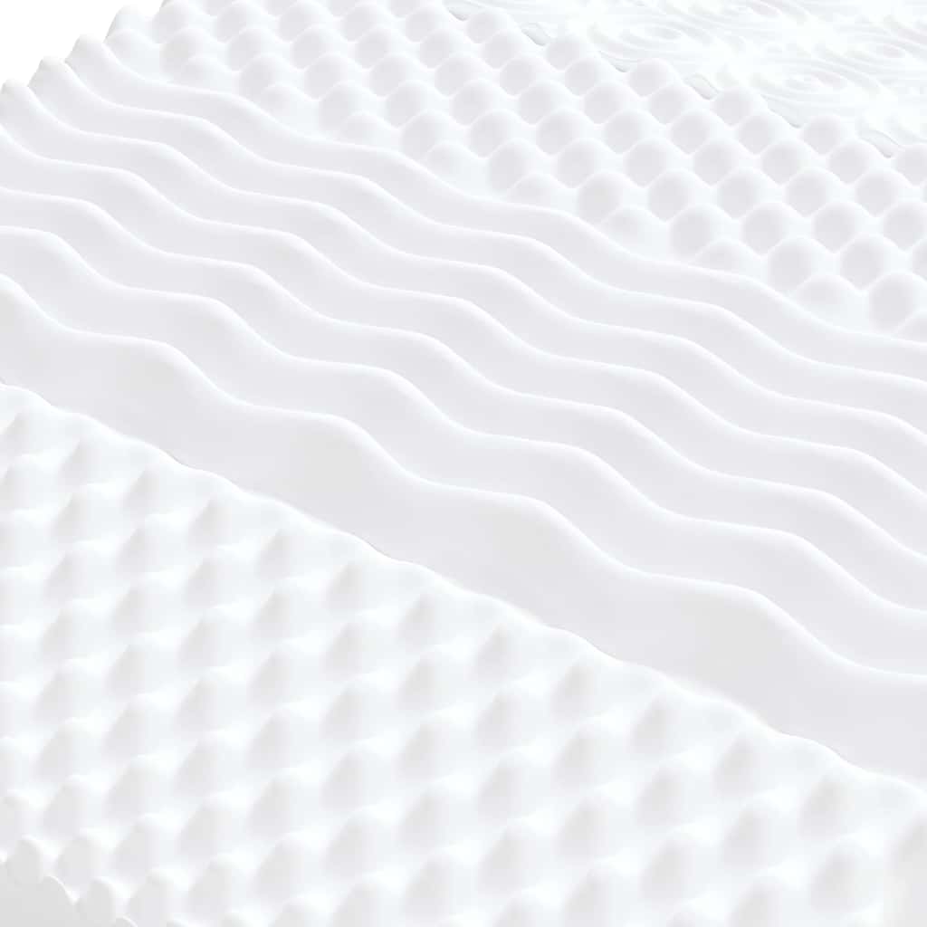 Foam mattress, white, 180x210cm, 20ILD firmness, 7-zone